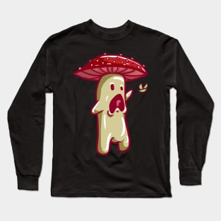 The Fear Cartoon Mushroom Character Long Sleeve T-Shirt